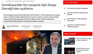 BOLU KARTALKAYA GRAND KARTAL HOTEL YANGINI İLE İLGİLİ BASIN AÇIKLAMASI YAPTIK