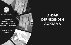 AHŞAP DERNEĞİNDEN AÇIKLAMA